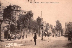 Le Mans - Avenue Thiers et Place Sarrasin