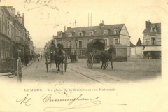 Le Mans - La place de la Mission et rue Nationale