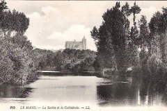 Le Mans - Cathédrale Saint Julien - La Sarthe et la Cathédrale