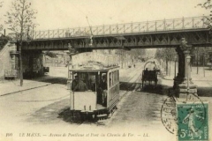 Le Mans - Avenue de Pontlieue et Pont du Chemin de Fer