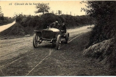 Circuit de la Sarthe 1906 - Jonction des routes de Cherré et de la Ferté