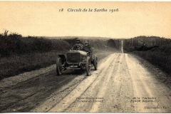 Circuit de la Sarthe 1906 - Ligne droite avant Sceaux sur Huisne