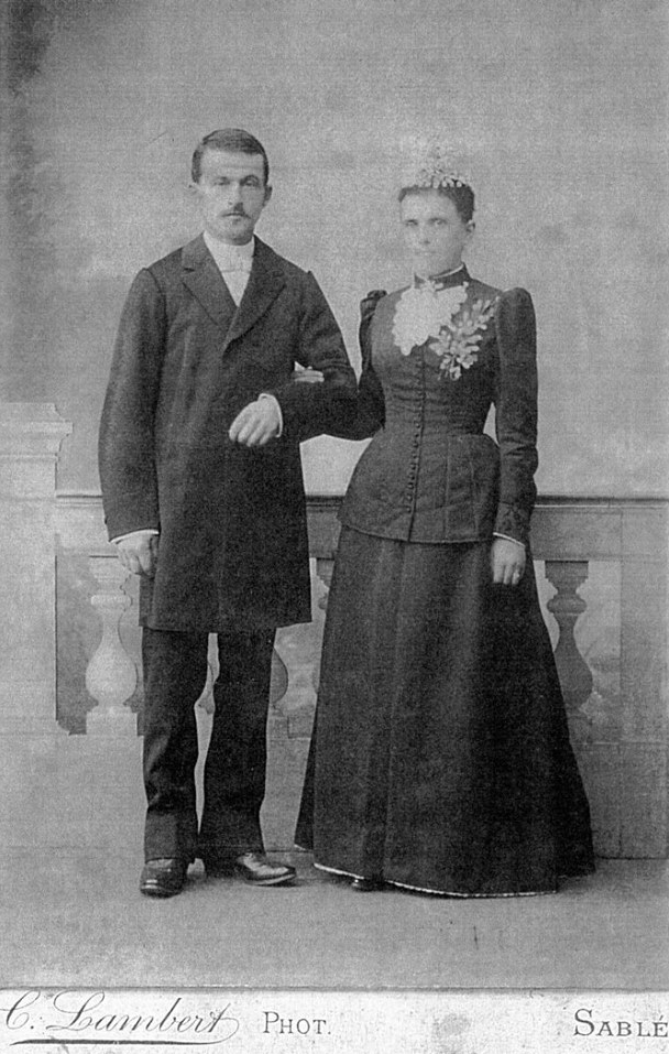 Juigné sur Sarthe - Mariage - BAILLIF René, Louis et NAVEAU Angèle, Augustine - 29 avril 1899 - Vue 01 (Nicole Jouanneau)