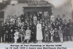Auvers sous Montfaucon - Mariage - CHANTELOUP Paul et DORE Marthe - 19 Août 1929 - Vue 01 (Sylvie Leveau)