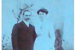 Bonnétable - Mariage - DAVID Prosper et COLLIN Marie-Louise - 14 décembre 1911 - Vue 01 (Gisèle Guegan)