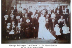 Bonnétable - Mariage - DAVID Prosper et COLLIN Marie-Louise - 14 décembre 1911 - Vue 02 (Gisèle Guegan)