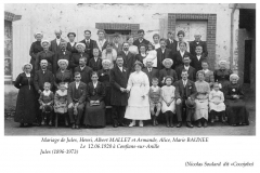 Conflans sur Anille - Mariage - MALLET Jules, Henri, Albert et BAUNEE Armande, Alice, Marie - 12 juin 1920 (Nicolas Soulard dit Cocojobo)