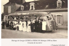 Le Mans - Mariage - LEDRU Georges et PIERCON Monique - 1950 (Françoise Lebreton)
