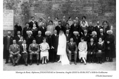 Sillé le Guillaume - Mariage - JOUANNEAU René, Alphonse et LEGO Germaine, Angèle - 30 avril 1927 - Vue 02 (Nicole Jouanneau)