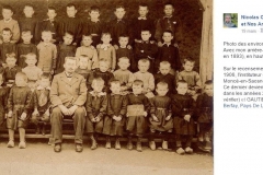 Berfay - Groupes - Photos de classe - GAUTIER Henri en haut à droite - Mon arrière grand père - Vers 1903 - Vue 02 (Nicolas Soulard dit Cocojobo)