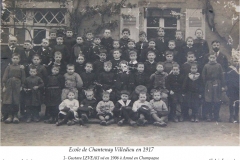 Chantenay Villedieu - Groupes - Photos de classe - LEVEAU Gustave, Louis en haut au milieu - Mon grand père - 1917 - Vue 02 (Sylvie Leveau)