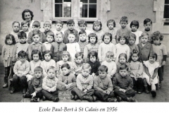 Saint Calais - Groupes - Photos de classe - Ecole Paul Bert - 1956 (Sylvie Leveau)