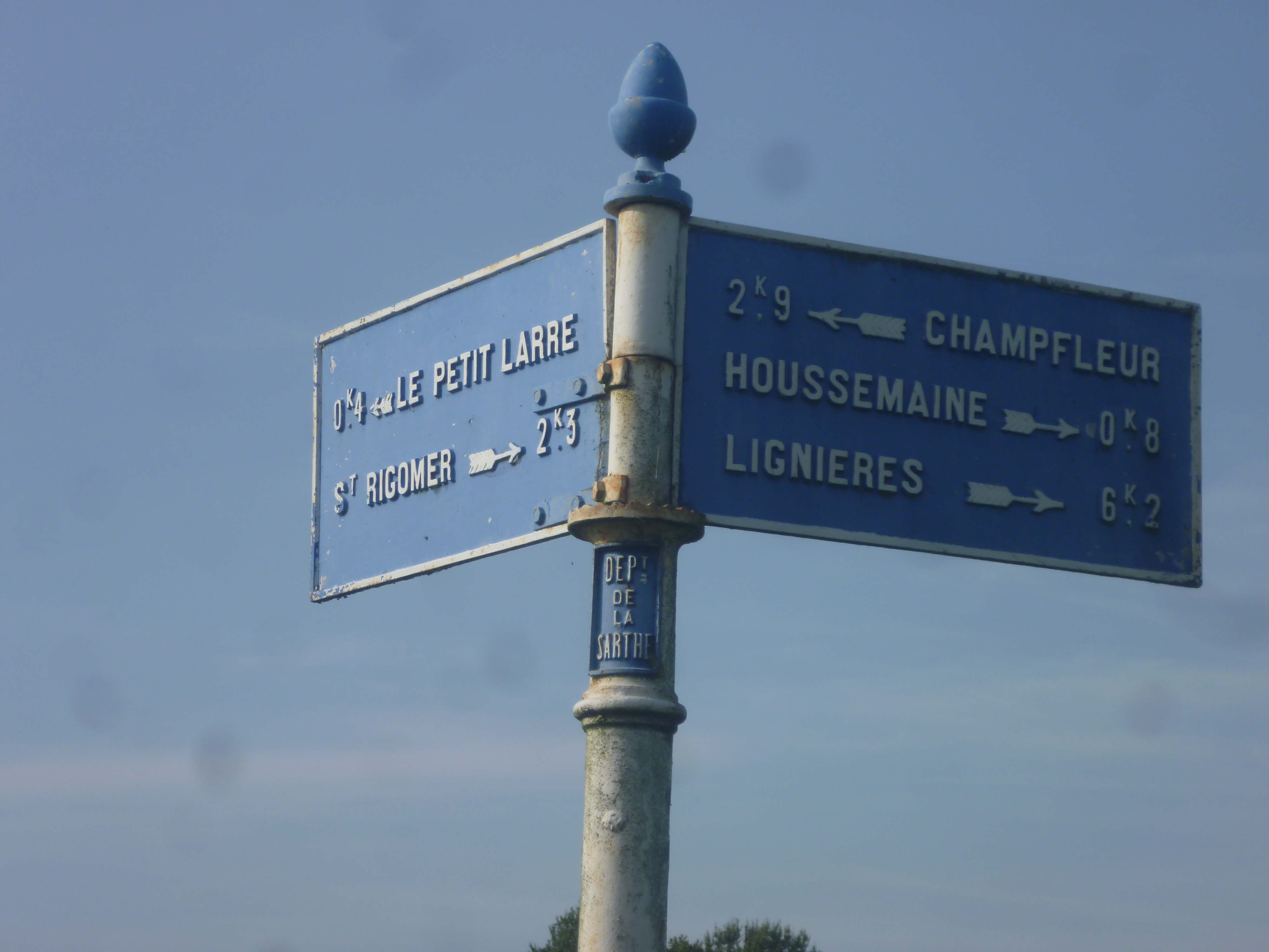 Saint Rigomer des Bois - Plaque de cocher - Le Petit Larre - Saint Rigomer - Champfleur - Houssemaine - Lignières (Gwéna Tireau)