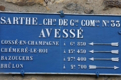 Avessé - Plaque de cocher - Cossé en Champagne - Chémeré le Roi - Bazougers - Brûlon (Christophe Oustalet)
