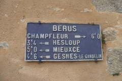 Bérus - Plaque de cocher - Champfleur - Hesloup - Mieuxcé - Gesnes le Gandelin (Gwéna Tireau)