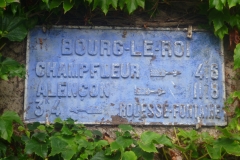 Bourg le Roi - Plaque de cocher - Champfleur - Alençon - Rouessé Fontaine (Gwéna Tireau)