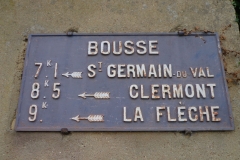 Bousse - Plaque de cocher - Saint German du Val - Clermont - La Flèche (Marie-Yvonne Mersanne)