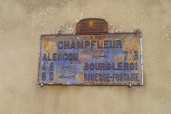 Champfleur - Plaque de cocher - Alençon - Bourg le Roi - Rouessé Fontaine (Gwéna Tireau)