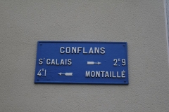 Conflans sur Anille - Plaque de cocher - Saint Calais - Montaillé (Source Internet, Simon de l'Ouest)