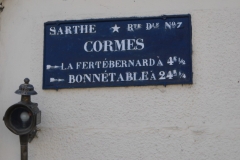Cormes - Plaque de cocher - La Ferté Bernard - Bonnétable (Luc Lefray)