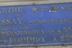 Dissay sous Courcillon - Plaque de cocher - Château du Loir - Ecommoy (San Doni)