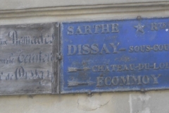 Dissay sous Courcillon - Plaque de cocher - Il est interdit aux Nomades de Séjourner sur le Territoire de la Commune de Dissay - Château du Loir - Ecommoy (San Doni)