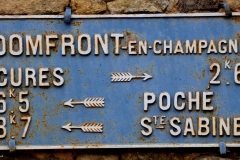 Domfront en Champagne - Plaque de cocher - Cures - Poche - Sainte Sabine (Philippe Gondard)