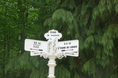 Forêt de Bercé - Plaque de cocher - Rond du Clocher - Flée - Saint Pierre du Lorouer (Marie-Yvonne Mersanne)