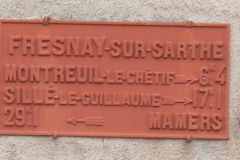 Fresnay sur Sarthe - Plaque de cocher - Montreuil le Chétif - Sillé le Guillaume - Mamers (Fabien Demeules)