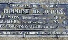 Juillé - Plaque de cocher - Le Mans - Mamers - Beaumont sur Sarthe (Marie-Yvonne Mersanne)