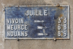 Juillé - Plaque de cocher - Vivoin - Meurcé - Nouans (Fabien Demeules)