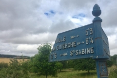 La Bazoge, lieu dit La Bouglerie sur la D161 - Plaque de cocher - Souillé - La Guierche - Sainte Sabine (David Esnault-Quint)