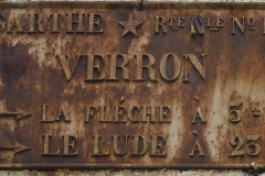 La Flèche, avenue de Verron - Plaque de cocher - La Flèche - Le Lude (Loïc Prémartin)