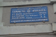 Le Bailleul - Plaque de cocher - Le Mans - La Flèche - Malicorne (Marie-Yvonne Mersanne)