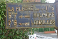 Le Bailleul, rue du Bourg Joly - Plaque de cocher - La Flèche - Malpaire - Louailles (Marie-Yvonne Mersanne)