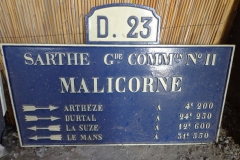 Malicorne sur Sarthe - Plaque de cocher - Arhezé - Durtal - La Suze - Le Mans (Marie-Yvonne Mersanne)