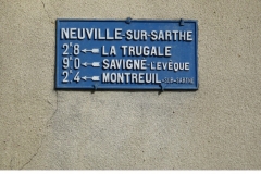 Neuville sur Sarthe - Plaque de cocher - La Trugale - Savigné l'Evêque - Montreuil sur Sarthe (Jean-François Lobreau)