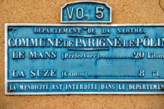 Parigné le Pôlin - Plaque de cocher - Le Mans - La Suze (Véronique Foulon-Légère)