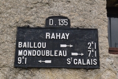 Rahay - Plaque de cocher - Baillou - Mondoubleau - Saint Calais (Source Internet, Simon de l'Ouest)