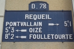Requeil - Plaque de cocher - Pontvallain - Oizé - Foulletourte (Marie-Yvonne Mersanne)