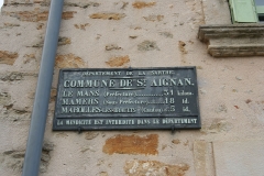 Saint Aignan - Plaque de cocher - Le Mans - Mamers - Marolles les Braults (Source Internet, Pymouss)