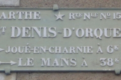 Saint Denis d'Orques - Plaque de cocher - Joué en Charnie - Le Mans (Sylvie Leveau)