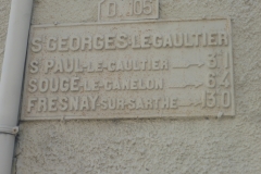 Saint Georges le Gaultier - Plaque de cocher - Saint Paul le Gaultier - Sougé le Ganelon - Fresnay sur Sarthe (Gwéna Tireau)