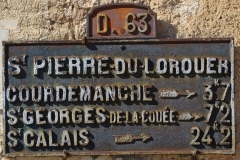 Saint Pierre du Lorouër, rue de la Veuve - Plaque de cocher - Courdemanche - Saint Georges de la Couée - Saint Calais (San Doni)