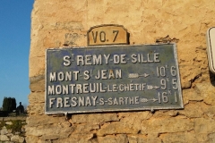 Saint Rémy de Sillé - Plaque de cocher - Mont Saint Jean - Montreuil le Chétif - Fresnay sur Sarthe (Valérie Lusson)
