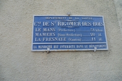 Saint Rigomer des Bois - Plaque de cocher - Le Mans - Mamers - La Fresnaye (Gwéna Tireau)