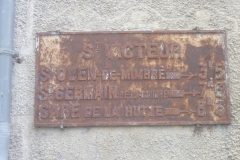 Saint Victeur - Plaque de cocher - Saint Ouen de Mimbré - Saint Germain de la Coudre - Gare de La Hutte (Gwéna Tireau)