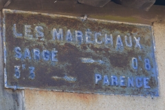 Sargé lès le Mans, lieu dit Les Maréchaux - Plaque de cocher - Sargé - Parence (San Doni)