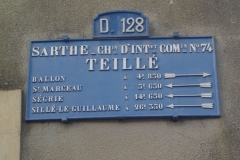 Teillé - Plaque de cocher - Ballon - Saint Marceau - Ségrie - Sillé le Guillaume (Marie-Yvonne Mersanne)