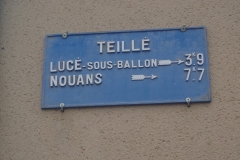 Teillé - Plaque de cocher - Lucé sous Ballon - Nouans (Marie-Yvonne Mersanne)